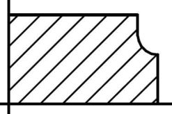 Kant profilen på Model A bukkeplade er ensartet fræset med skarp overgang til en lille indadgående bue og en ret kant afslutning