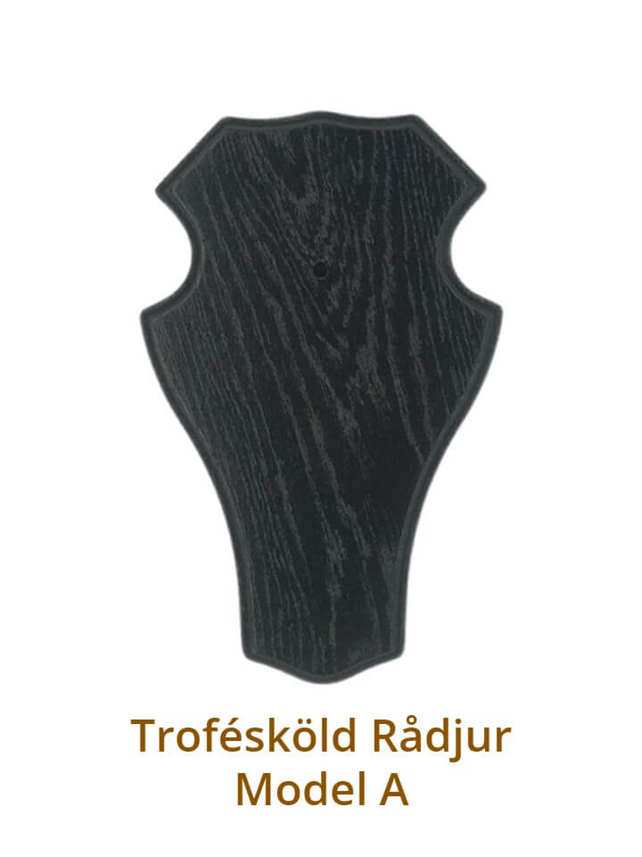 Trofésköld Rådjur Model A - Mörk ek