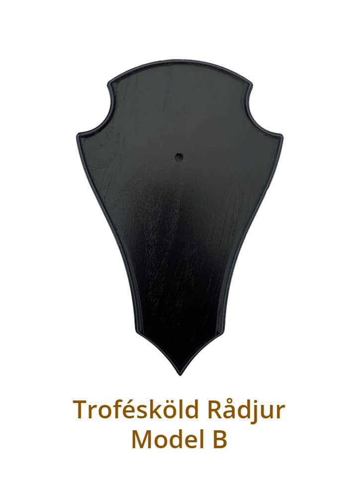 Trofésköld Rådjur Model B - Mörk ek