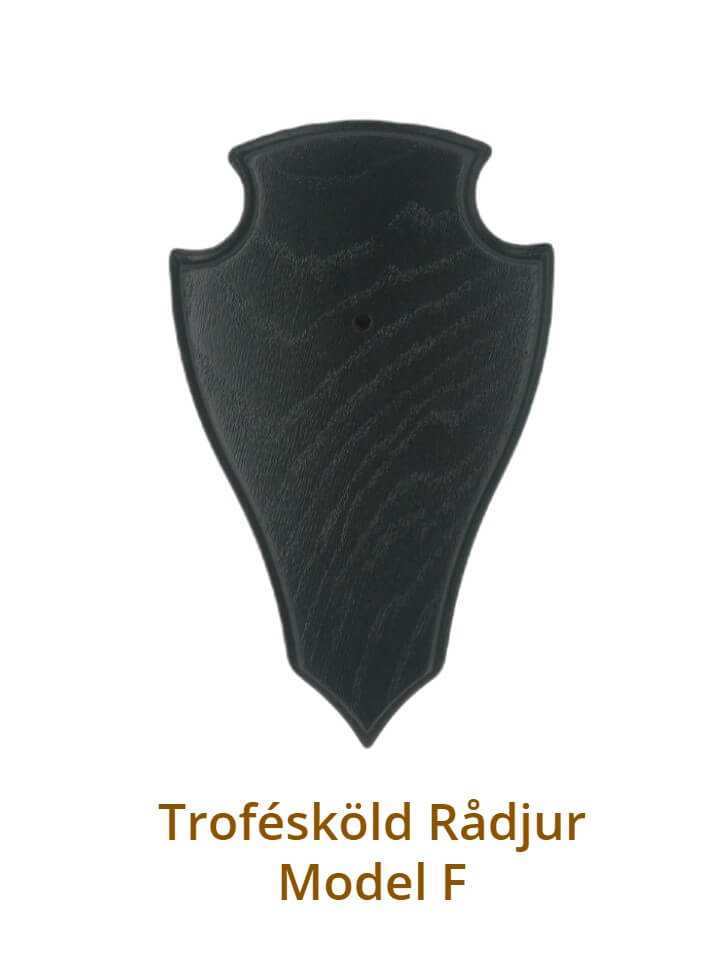 Trofésköld Rådjur Model F - Mörk ek